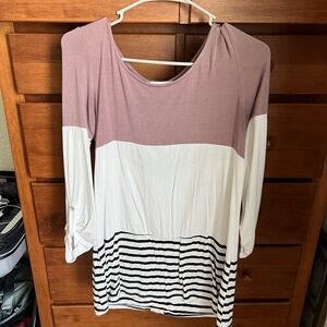 Long sleeve top, saved by the dress!